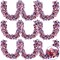 3 Pcs 4th of July Patriotic Tinsel Garland - 60ft Total Red White Blue Metallic Twist Garland - American Flag Stars & Stripes Decor for 250th Anniversary, Memorial Day Parades, & Home Party Displays